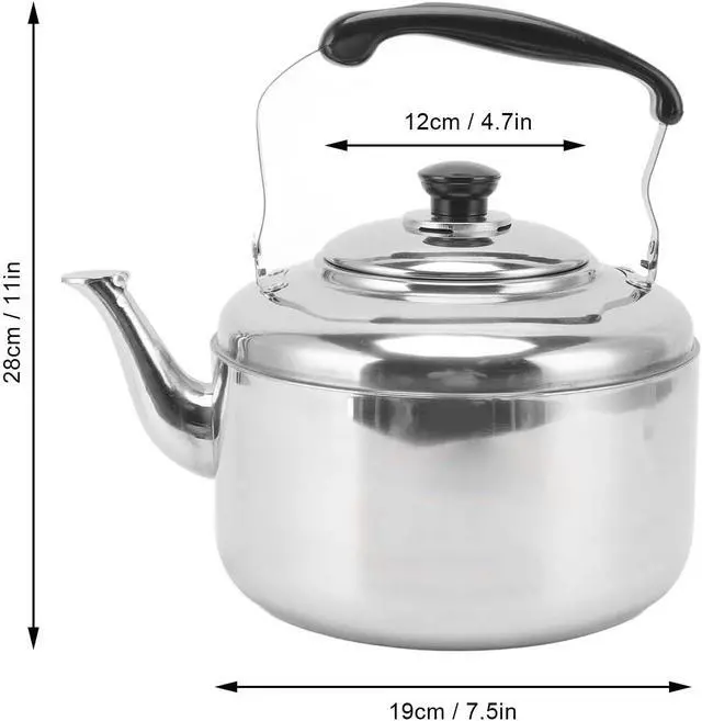 Alt view image 3 of 7 - Whistling Teapots Tea Kettle Anti Rust Stainless Steel Comfortable
