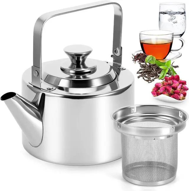 Main image of Stainless Steel Tea Pot 1.5l Stove Top Kettle