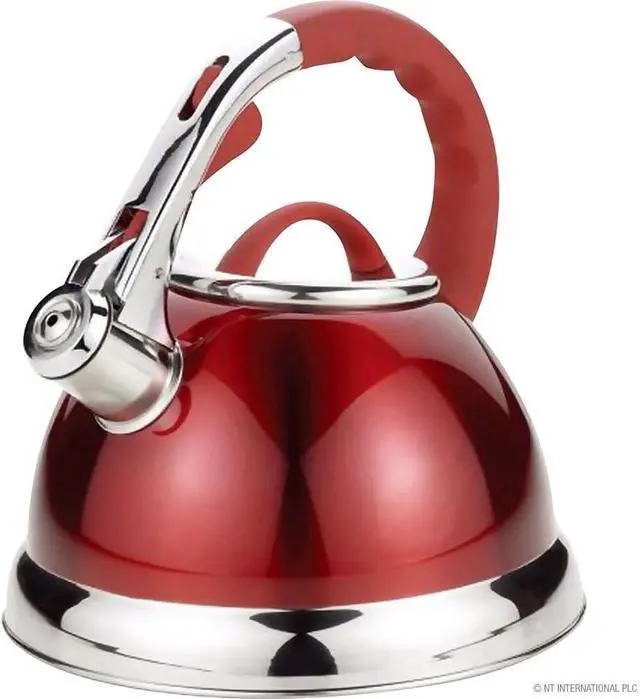 Alt view image 2 of 2 - 3.5 Litre Whistling Kettle - Modern Stainless Steel Retro Design