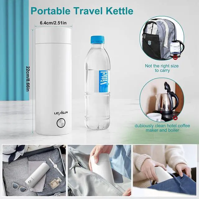 Alt view image 6 of 7 - Portable Travel Electric Kettle
