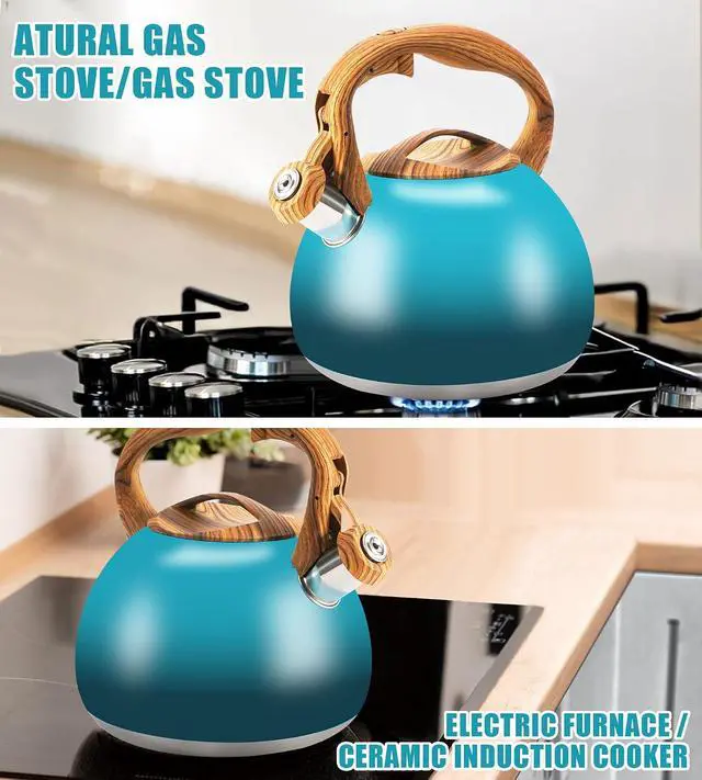 Alt view image 7 of 7 - Tea Kettle Stovetop 3.2Qt Stainless Steel Tea pots