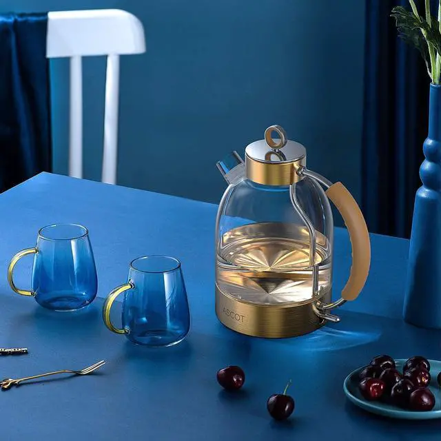 Alt view image 5 of 7 - Electric Kettle 1.5L Glass Electric Tea Kettle 2200W Fast Boiling
