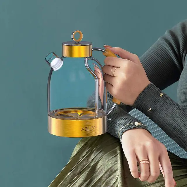 Alt view image 6 of 7 - Electric Kettle 1.5L Glass Electric Tea Kettle 2200W Fast Boiling