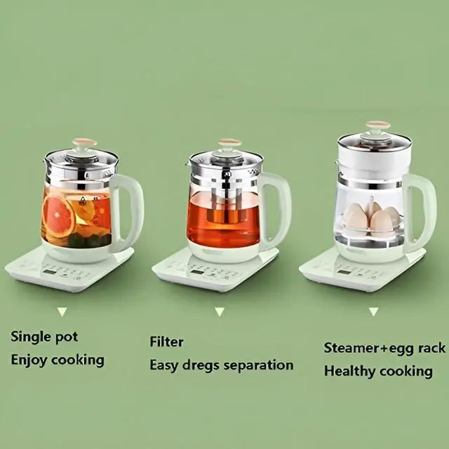 Alt view image 6 of 6 - 1.8L Electric Glass Teapot with Removable Infuser