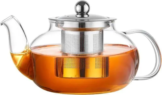 Main image of Glass Teapot Stovetop with Removable 18/8 Stainless Steel Infuser