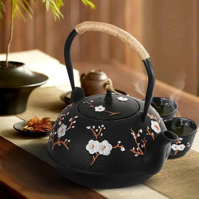 Alt view image 5 of 6 - Cast Iron Teapot 1200ml Japanese Tea Kettle