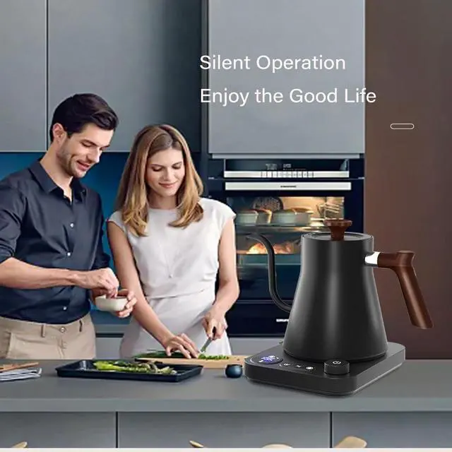 Alt view image 6 of 7 - Electric Gooseneck Kettle with LCD Display