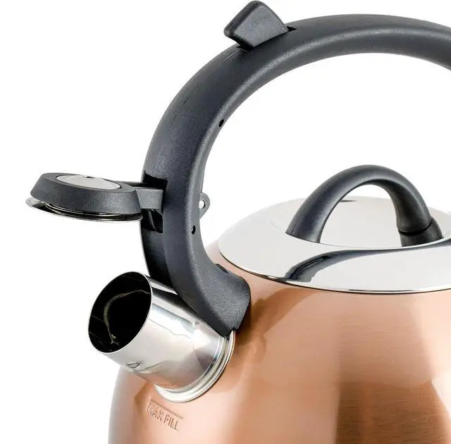 Alt view image 2 of 6 - Flintshire Stainless Steel Whistling Tea Kettle W/Nylon Handle
