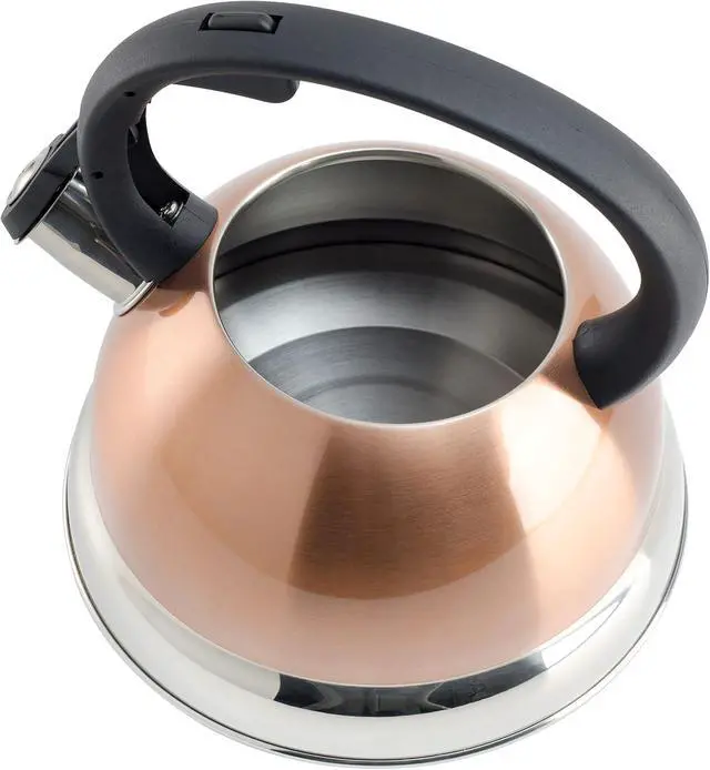 Alt view image 4 of 6 - Flintshire Stainless Steel Whistling Tea Kettle W/Nylon Handle