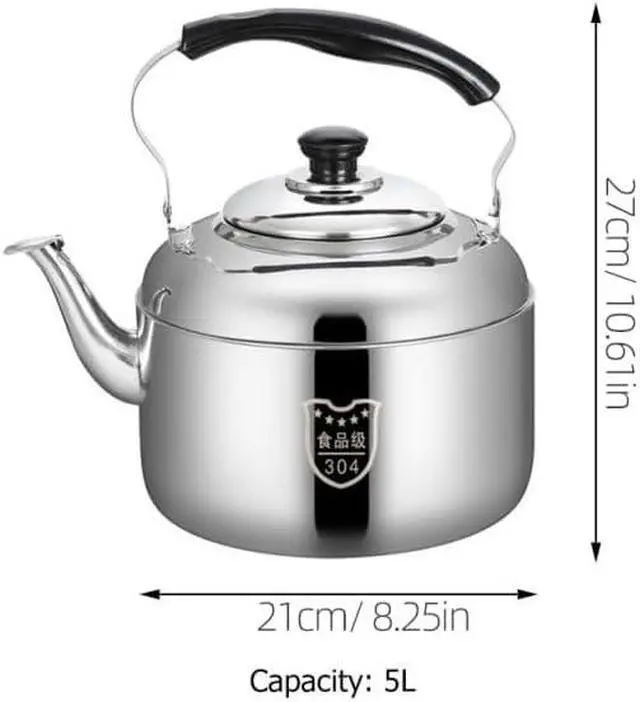 Alt view image 4 of 7 - 4L Stainless Steel Stovetop Teapot for Boiling Water