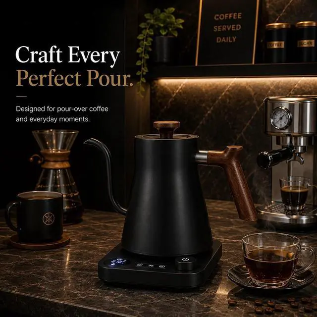 Alt view image 2 of 7 - Electric Gooseneck Kettle