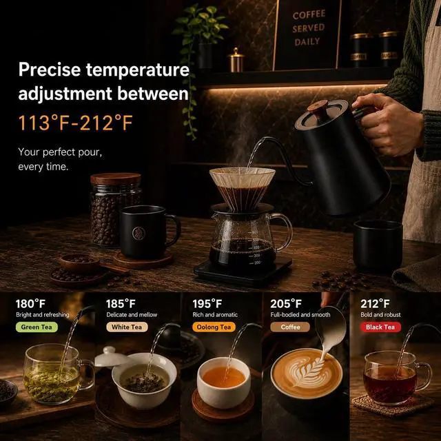 Alt view image 4 of 7 - Electric Gooseneck Kettle