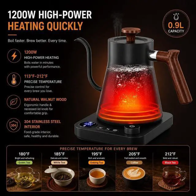 Alt view image 6 of 7 - Electric Gooseneck Kettle