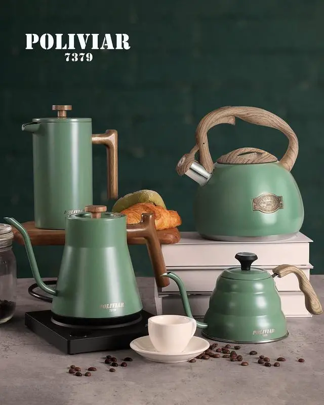 Alt view image 2 of 7 - Poliviar Tea Kettle 2.7L Stovetop Tea Kettle