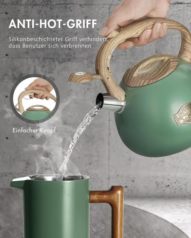 Alt view image 4 of 7 - Poliviar Tea Kettle 2.7L Stovetop Tea Kettle