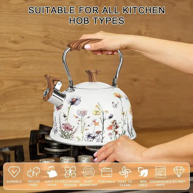 Alt view image 4 of 7 - 2.7 Quart Whistling Kettle