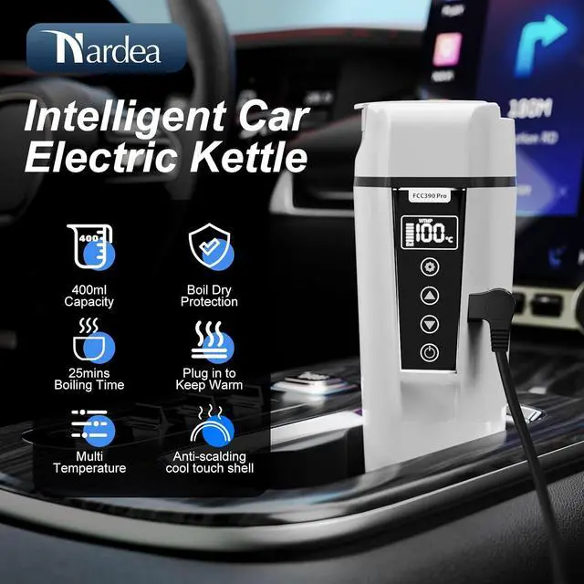 Alt view image 2 of 7 - Car Travel Kettle/12v Kettle/Car Kettle 12v Fast Boil