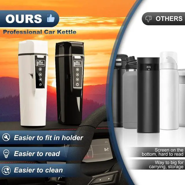 Alt view image 6 of 7 - Car Travel Kettle/12v Kettle/Car Kettle 12v Fast Boil