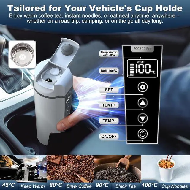 Alt view image 4 of 7 - Car Travel Kettle/12v Kettle/Car Kettle 12v Fast Boil