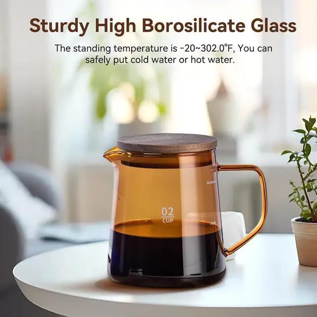 Alt view image 5 of 7 - 500ml Glass Coffee Pot Server