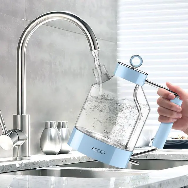 Alt view image 4 of 7 - Electric Kettle 1.5L 1500W Retro Tea Heater & Hot Water Boiler