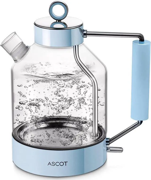 Main image of Electric Kettle 1.5L 1500W Retro Tea Heater & Hot Water Boiler