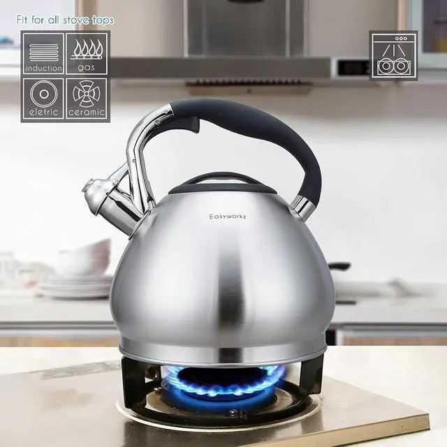 Alt view image 3 of 7 - Whistling Stovetop 2.3l Tea Kettle