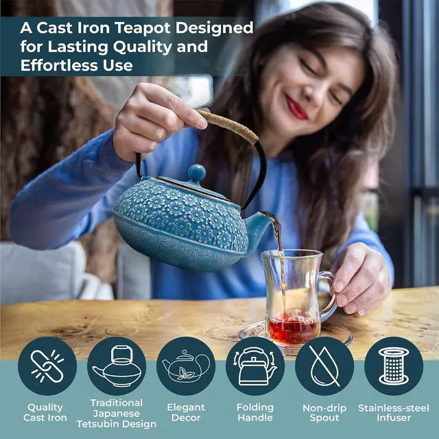 Alt view image 7 of 7 - Traditional Japanese Cast Iron Tetsubin Stovetop Teakettle