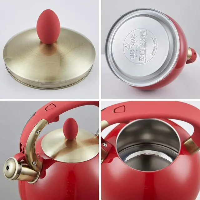 Alt view image 7 of 7 - 2.8L Stainless Steel Whistling Tea Kettle