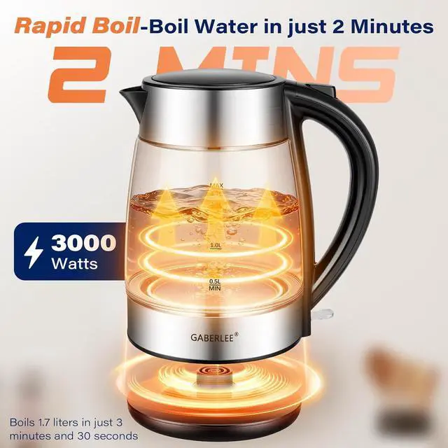 Alt view image 3 of 7 - 3000W Fast Boil Electric Kettle