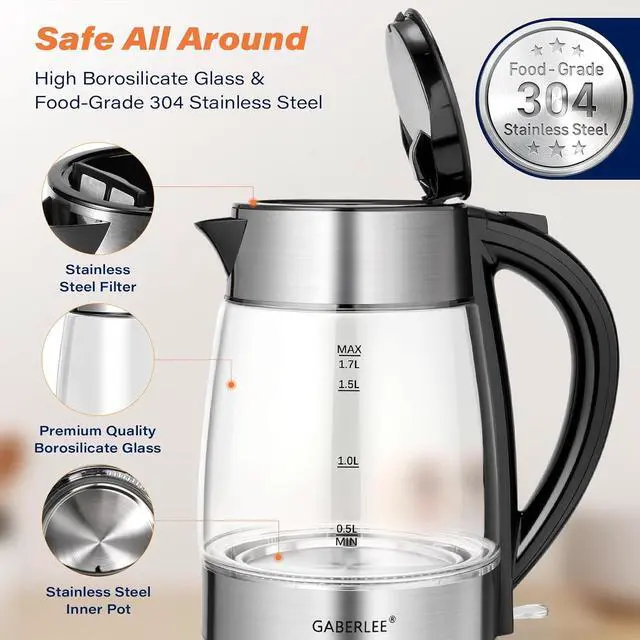 Alt view image 5 of 7 - 3000W Fast Boil Electric Kettle