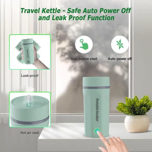 Alt view image 3 of 6 - 600ML Travel Kettle Small 400W Travel Electric Kettle