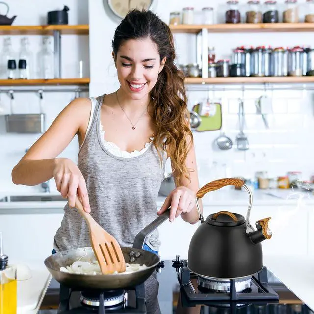 Alt view image 6 of 7 - Stove Top Kettle 3L Whistling Kettle