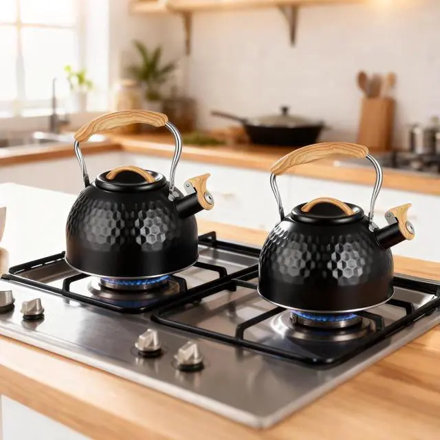 Alt view image 3 of 7 - 3L Stainless Steel Whistling Kettle for Gas Hob