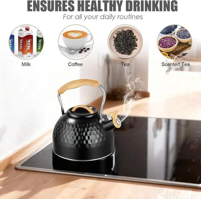 Alt view image 5 of 7 - 3L Stainless Steel Whistling Kettle for Gas Hob