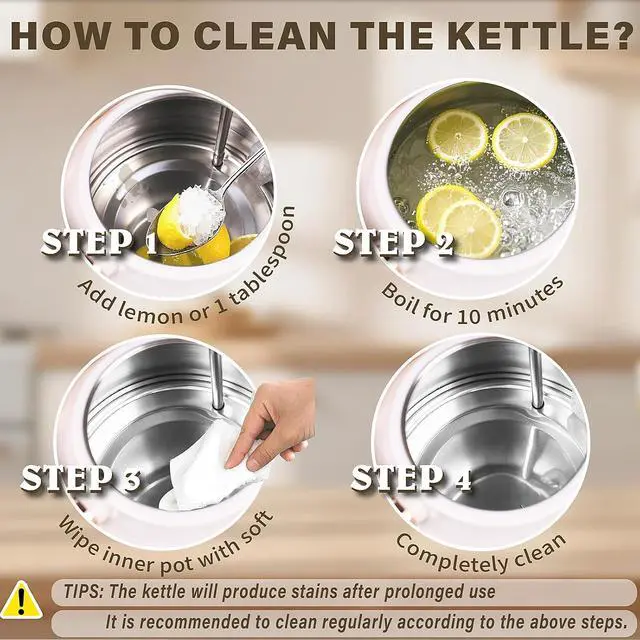 Alt view image 6 of 7 - 1.7L Stainless Steel Tea Kettle with Large Temperature Gauge