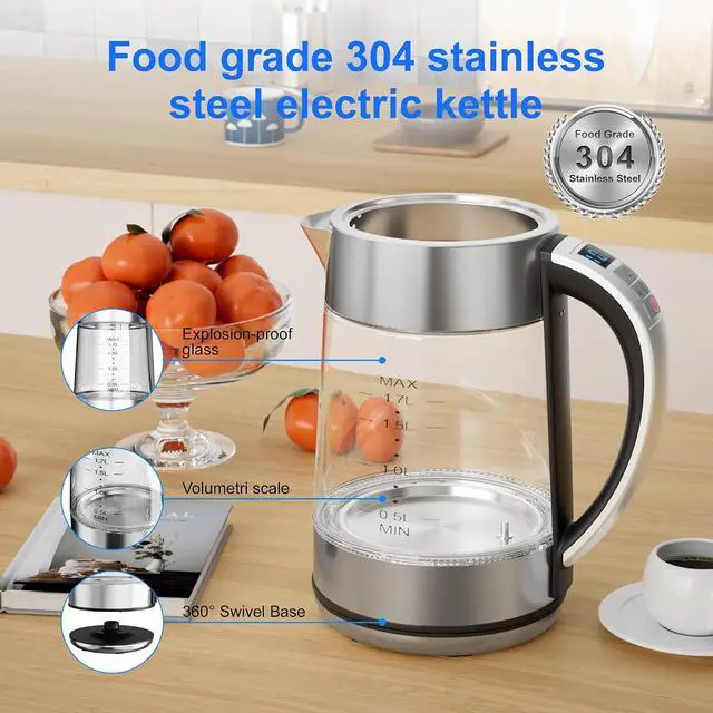 Alt view image 3 of 7 - Electric Kettle 3000W Fast Heating 1.7L