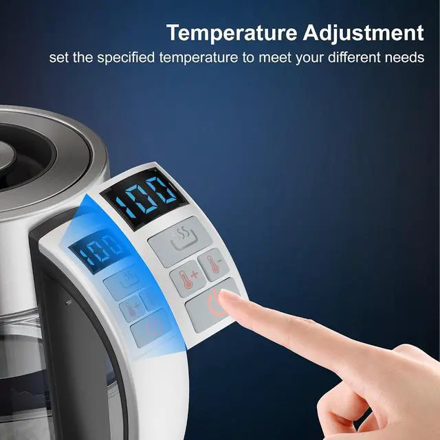 Alt view image 4 of 7 - Electric Kettle 3000W Fast Heating 1.7L