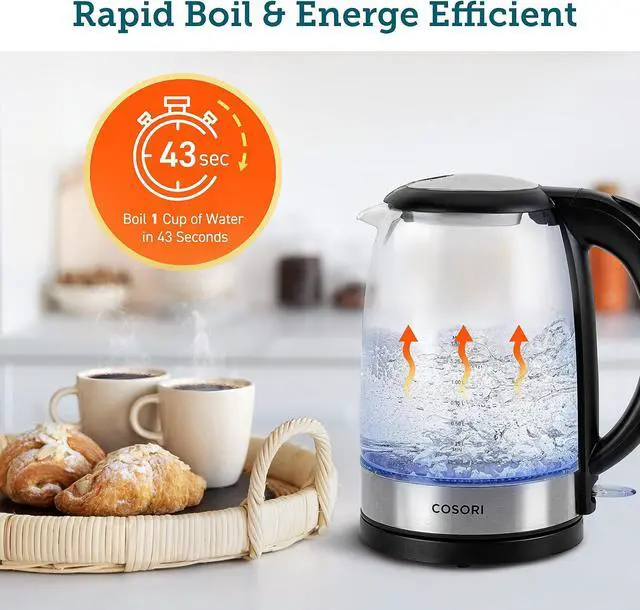 Alt view image 6 of 6 - Kettle 3000W Food-Grade Stainless Steel Filter & Inner Lid