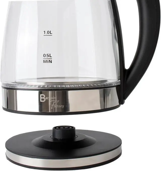 Alt view image 4 of 7 - Electric Kettle Glass 2L 1800W Fast Boil