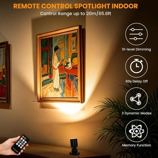 Alt view image 5 of 7 - LED Mini Spot Light Plug in Picture Lights