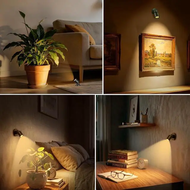 Alt view image 7 of 7 - LED Mini Spot Light Plug in Picture Lights