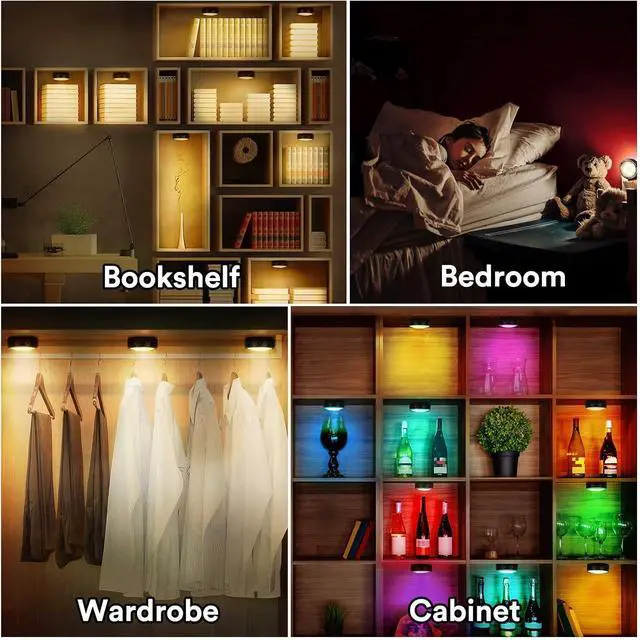 Alt view image 3 of 6 - Under Cupboard Kitchen Lights Battery Operated LED Under Cabinet Lighting