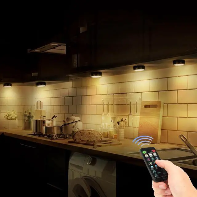 Alt view image 2 of 6 - Under Cupboard Kitchen Lights Battery Operated LED Under Cabinet Lighting