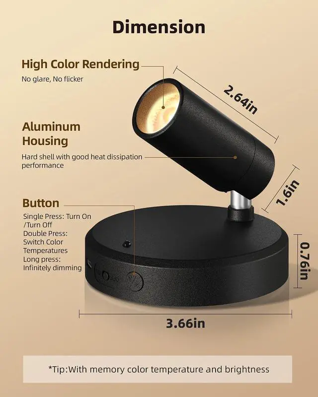 Alt view image 5 of 7 - RGB Spotlights Indoor with Remote