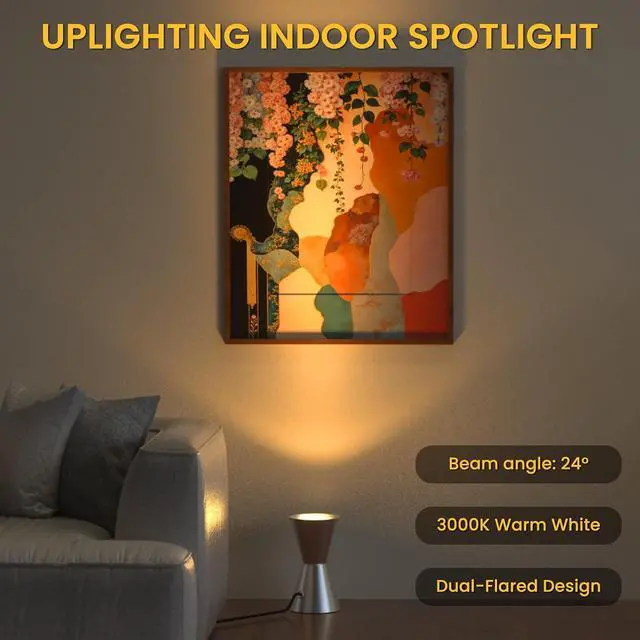 Alt view image 3 of 7 - Uplighting Spotlight Uplights Indoor Floor Can Light with Foot Switch