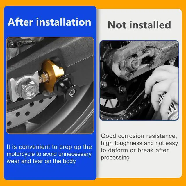 Alt view image 3 of 7 - 4 Pcs Motorcycle Swing Arm Spool
