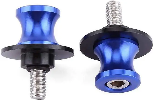 Alt view image 3 of 4 - Swing Arm Spool 2PCS 6/8/10mm Motorcycle CNC Rear Stand Swing