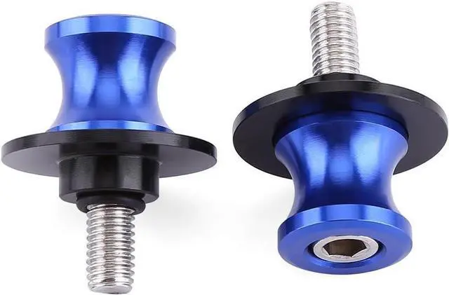 Alt view image 4 of 4 - Swing Arm Spool 2PCS 6/8/10mm Motorcycle CNC Rear Stand Swing