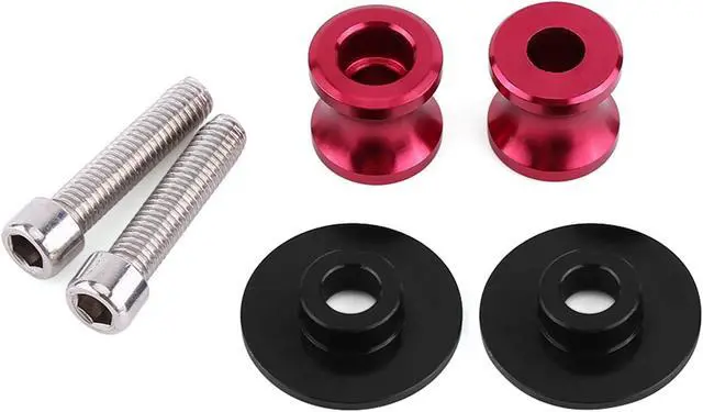 Alt view image 6 of 6 - Swing Arm Spool 2PCS 6/8/10mm Motorcycle CNC Rear Stand Swing